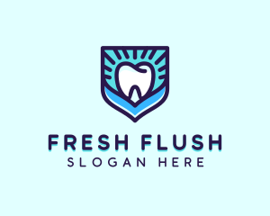 Dental Clinic Tooth Shield logo design