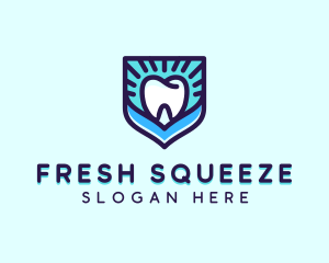 Dental Clinic Tooth Shield logo design