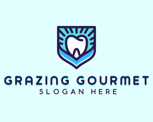 Dental Clinic Tooth Shield logo design