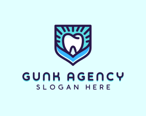 Dental Clinic Tooth Shield logo design