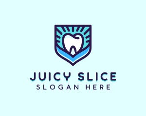 Dental Clinic Tooth Shield logo design