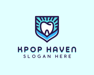 Dental Clinic Tooth Shield logo design