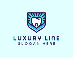 Dental Clinic Tooth Shield logo design