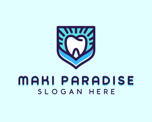 Dental Clinic Tooth Shield logo design