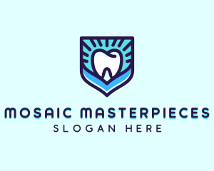 Dental Clinic Tooth Shield logo design