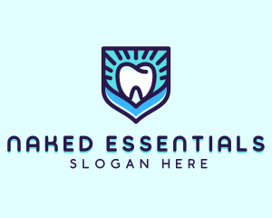 Dental Clinic Tooth Shield logo design