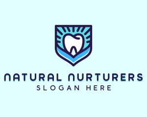 Dental Clinic Tooth Shield logo design