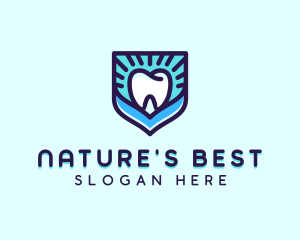 Dental Clinic Tooth Shield logo design