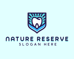 Dental Clinic Tooth Shield logo design