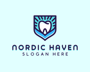 Dental Clinic Tooth Shield logo design