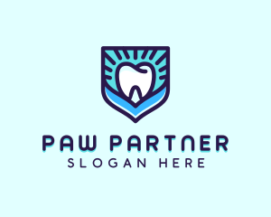 Dental Clinic Tooth Shield logo design