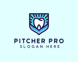 Dental Clinic Tooth Shield logo design