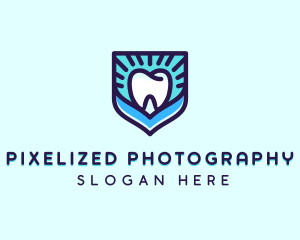 Dental Clinic Tooth Shield logo design