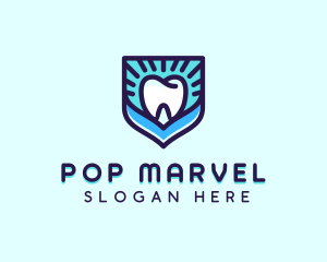 Dental Clinic Tooth Shield logo design