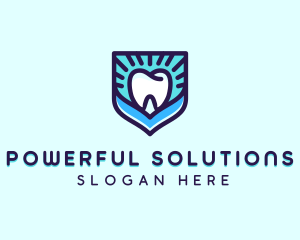 Dental Clinic Tooth Shield logo design