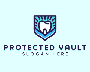 Dental Clinic Tooth Shield logo design