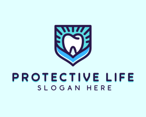 Dental Clinic Tooth Shield logo design