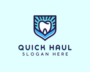 Dental Clinic Tooth Shield logo design