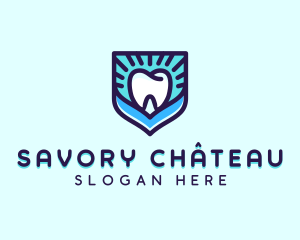 Dental Clinic Tooth Shield logo design