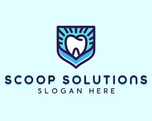 Dental Clinic Tooth Shield logo design