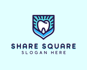 Dental Clinic Tooth Shield logo design