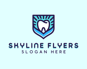 Dental Clinic Tooth Shield logo design