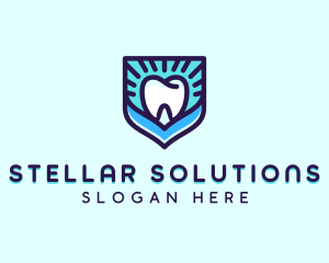 Dental Clinic Tooth Shield logo design