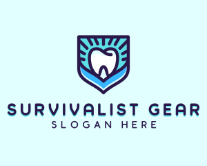 Dental Clinic Tooth Shield logo design