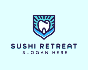 Dental Clinic Tooth Shield logo design