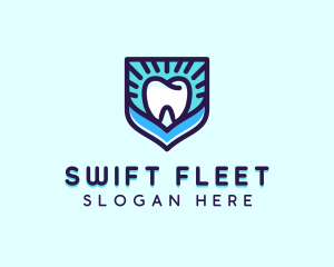 Dental Clinic Tooth Shield logo design