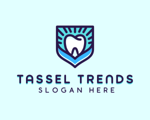 Dental Clinic Tooth Shield logo design