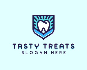 Dental Clinic Tooth Shield logo design