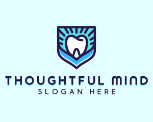 Dental Clinic Tooth Shield logo design