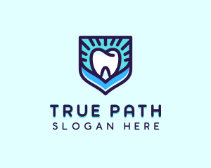 Dental Clinic Tooth Shield logo design