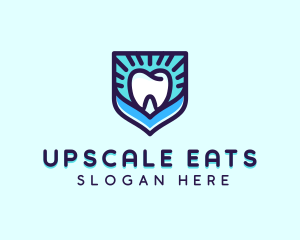 Dental Clinic Tooth Shield logo design