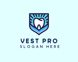 Dental Clinic Tooth Shield logo design