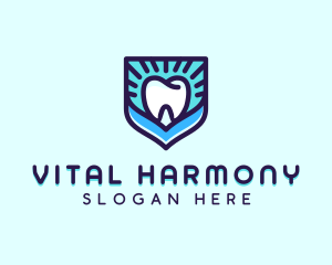 Dental Clinic Tooth Shield logo design