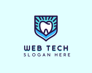 Dental Clinic Tooth Shield logo design