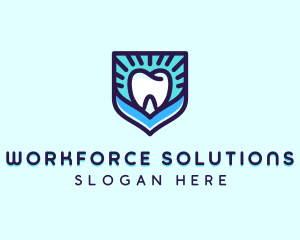 Dental Clinic Tooth Shield logo design