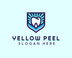 Dental Clinic Tooth Shield logo design