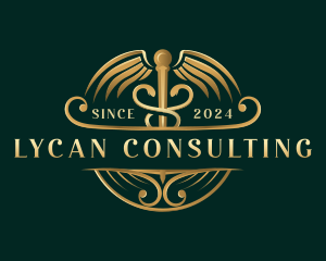 Health Medical Caduceus logo design