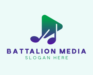 Music Media Player logo design