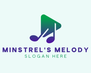 Music Media Player logo design