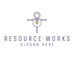 Minimalist Scarecrow Tie logo