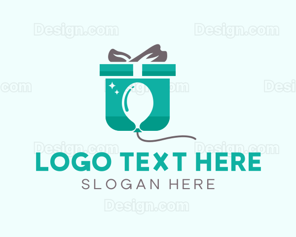 Balloon Box Present Logo