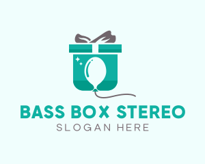 Balloon Box Present logo design