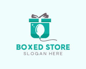 Balloon Box Present logo design