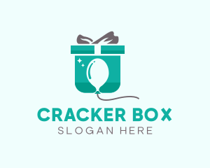 Balloon Box Present logo design