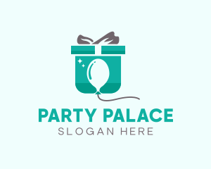 Balloon Box Present logo design