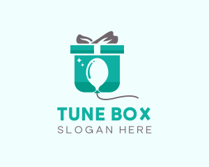 Balloon Box Present logo design